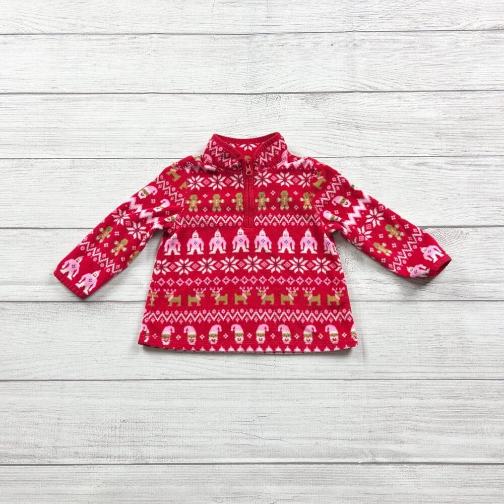 Oshkosh Fleece Holiday Fairisle Quarter Zip